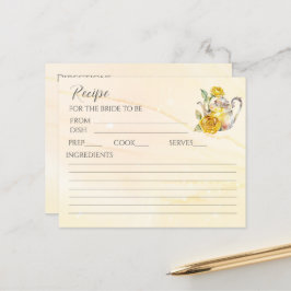 Blommigt te party möhippa recept-kort