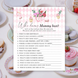 Blommigt tea party - Vem vet mamma best match