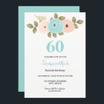 Blommigt Teal & Peach 60:e Födelsedagsfest inbjuda Inbjudningar<br><div class="desc">Blommigt Teal & Peach 60:e matchningssamlingen Födelsedagsfest inbjudan i Niche- och Nest-butiken. Vi har använt teckningar från: Freshmint Paperie https://www.etsy.com/shop/FreshmintPaperie</div>