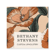 Blommigt Terra Cotta Grönt FurnMöbler Upholstoppni