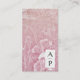 *~* Blommigt Terracotta Flowers Färg QR Logotyp Ph Visitkort