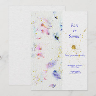 Blommigt Texturerad inbjudan till Pappra Glitter-b
