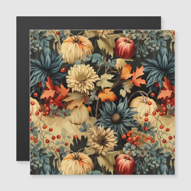 Blommigt Thanksgiving Vintage Mönster (12) (Fram/baksida)