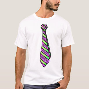 Blommigt Tie T-Shirt
