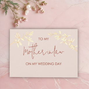 Blommigt till min mor i låg höjd på min Bröllopsda Inbjudningar