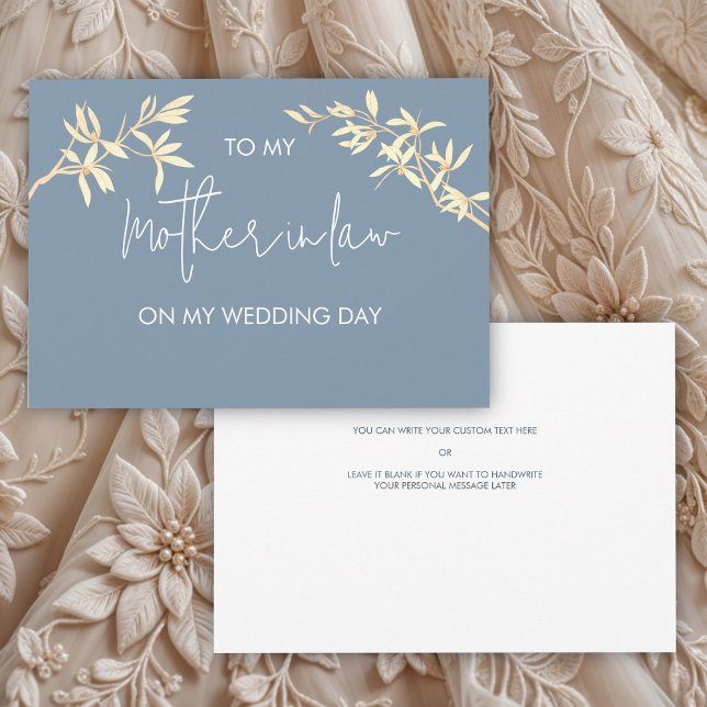 Blommigt till min mor i låg höjd på min Bröllopsda Inbjudningar (Skapare uppladdad)