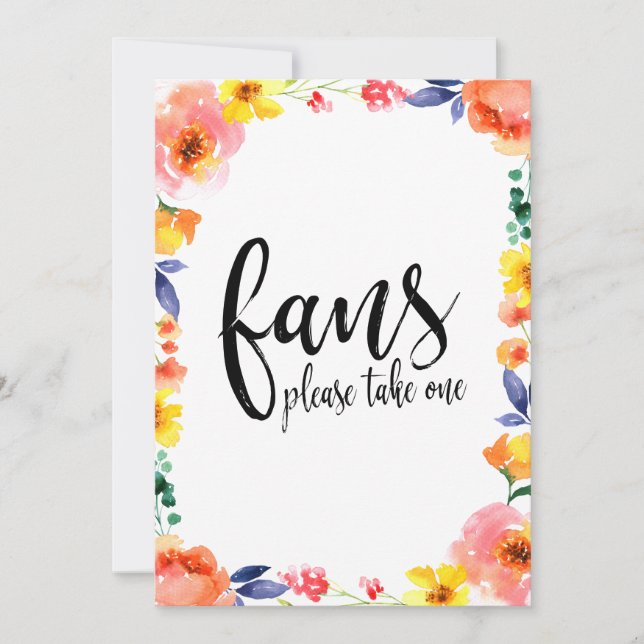 Blommigt till överkomligt pris för bröllop Fläkt-k (Framsida)