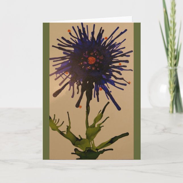 Blommigt Tillfällen Hälsning Kort (Framsida)