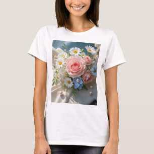 Blommigt Timless elegance möter viskad romantik T Shirt