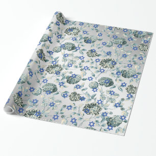 Blommigt Toile för grönt för Presentpapper