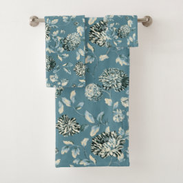 Blommigt Toile för vintage för krickablåttTansy