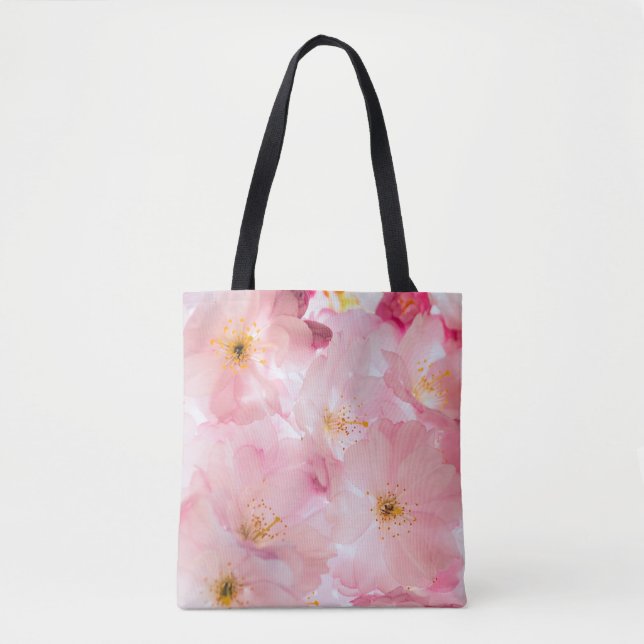 Blommigt Tote Bag Tygkasse (Framsida)