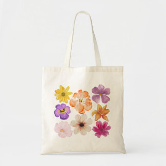 Blommigt Tote Bag Tygkasse