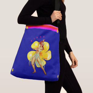 Blommigt Tote - Dancer - Hibiscus Flower Axelväska