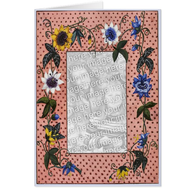 Blommigt Touch 16 Hälsningskort (Framsidan)