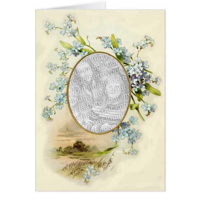 Blommigt Touch 2 Hälsningskort (Framsidan)