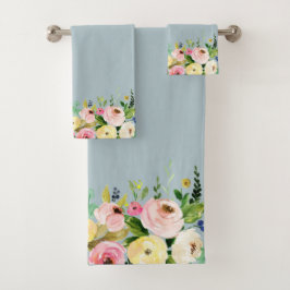 Blommigt Towel