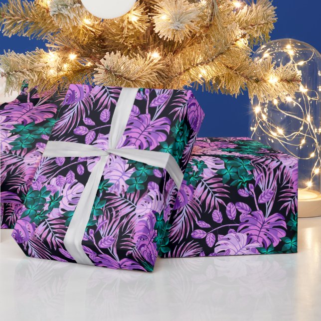 Blommigt Trendig Elegant Modern figursättning Papp Presentpapper (Helgdagar)