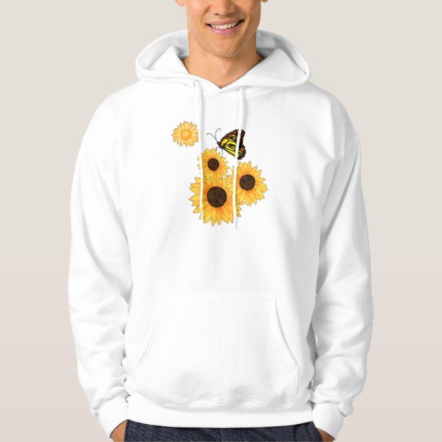 Blommigt Tröja Med Luva (Framsida)