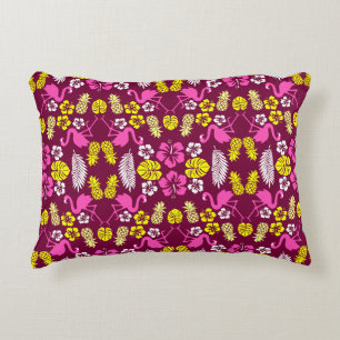 Blommigt Tropical Fruit Patterned Prydnadskudde