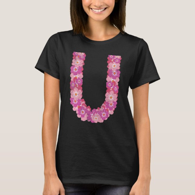 Blommigt Tropical Summer Vacation Exotic Hawaii Fl T Shirt (Framsida)