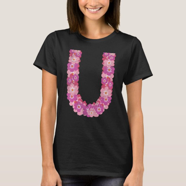 Blommigt Tropical Summer Vacation Exotic Hawaii Fl T Shirt (Framsida)