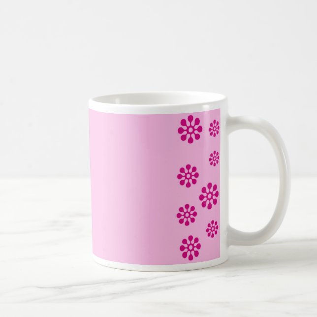 Blommigt tryck kaffemugg (Höger)