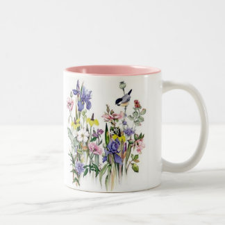 Blommigt Två-Tonad Mugg