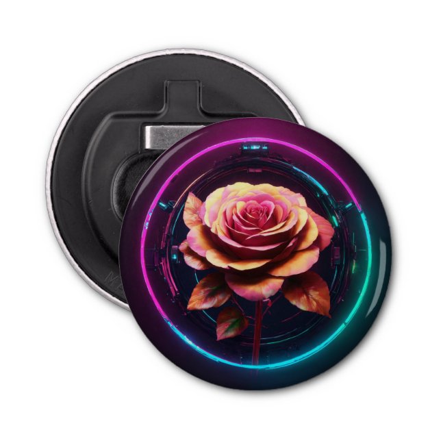 "Blommigt Twist Flaska-öppnare" Flasköppnare (Framsidan)