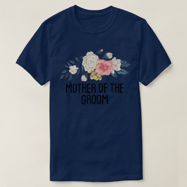 Blommigt udda Mor i Groom T Shirt (Design framsida)