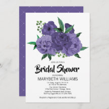 Blommigt Ultra Violet Lila Möhippa Card