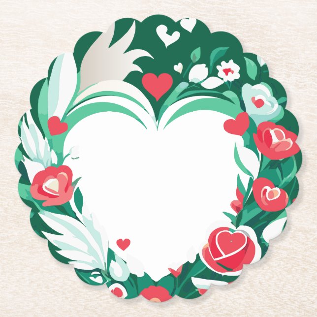 blommigt underlägg papper (Framsida)