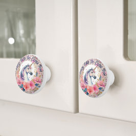 Blommigt Unicorn Fairy Tale Knopp