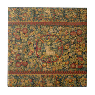 Blommigt Unicorn Motif Kakelplatta