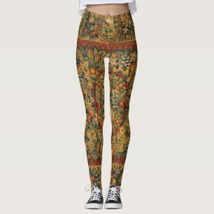 Blommigt Unicorn Motif Leggings