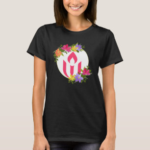 Blommigt Unitarian Universalist Chalice T Shirt