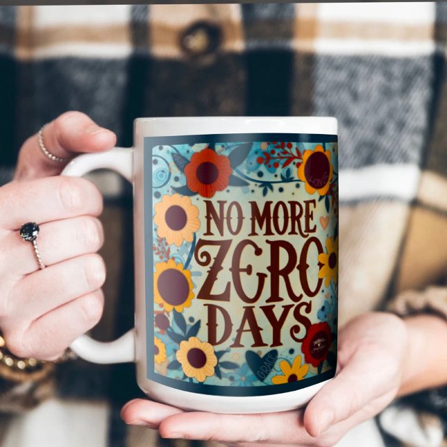 Blommigt utan dagar inspirerande offertspiritivite kaffemugg (Skapare uppladdad)