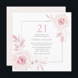 Blommigt Utandning 21:a födelsedag Party Inbjudningar<br><div class="desc">21:a födelsedagspartiets inbjudan till  Blommigt Se vår butik för många fler bröllopsinbjudningar och matchande artiklar.</div>