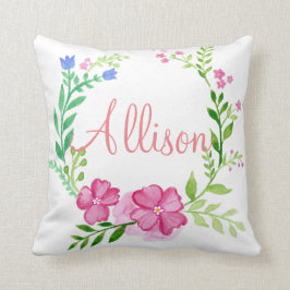 Blommigt Utandning Anpassningsbar Kudde