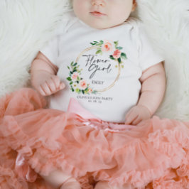  Blommigt Utandning Flower Girl T- Shirt T