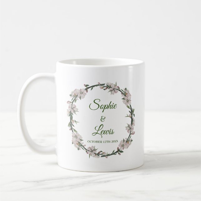 Blommigt Utandning Kaffemugg (Vänster)