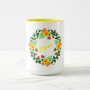 Blommigt Utandning Mugg
