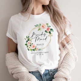 Blommigt Utandning personlig vid bröstkörtel T Shirt