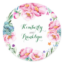 blommigt, utandningmodern vattenfärg bröllop