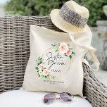 Blommigt utandningssida av Groom Tote Bag Tygkasse<br><div class="desc">Tittar du för perfekten brudens sida till säcksamlingen? Se bara på vår vackra blommigt-andningssamling. Med chicens kalligrafteckensnittsskrivning som lyder "Groomens syster" med brigadernas namn-personlig på varje säck. Vår samling är perfekt för dina brudar party, bachelorette Party, med plats för datumet och all annan information som du vill lägga till. Detta...</div>