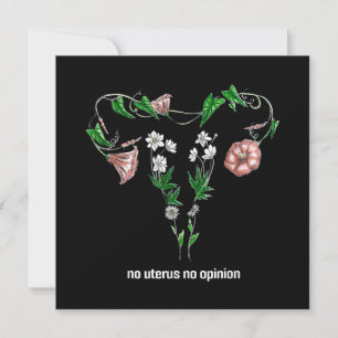 Blommigt Uterus Inget yttrande Kvinnors Höger Spara Datumet