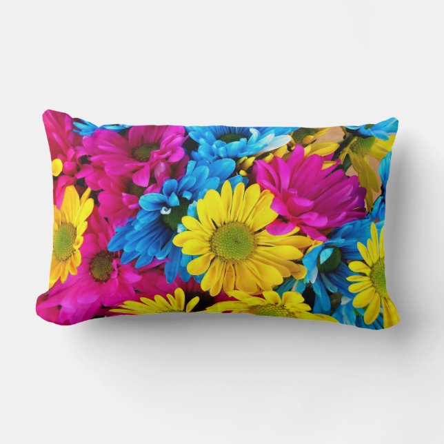 Blommigt utskriven Dekorativ kudde - Elegant blomm (Framsida)