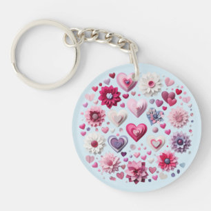 Blommigt Valentindagen Heart