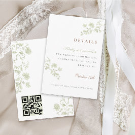 Blommigt Vår Chinoiserie-kuvert Tilläggskort