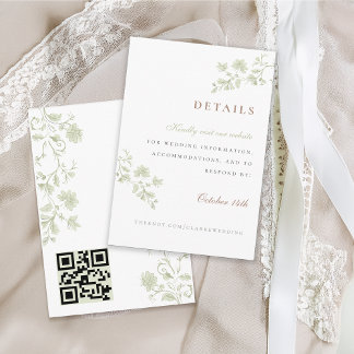 Blommigt Vår Chinoiserie-kuvert Tilläggskort